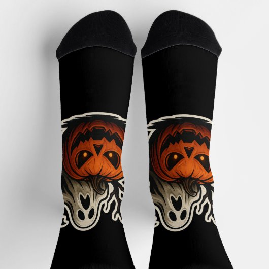 Chaussette Sticker Halloween éffrayant (Haut)