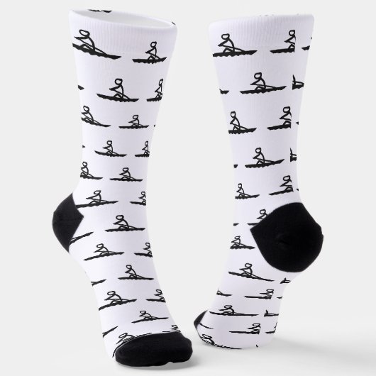 Chaussette Stickman à la rame (Angulaire)