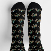 Chaussette Stickman de course de chevaux (Haut)