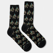 Chaussette Stickman de course de chevaux (Droite)