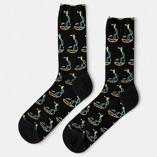 Chaussette Stickman de surf (Gauche)