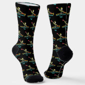 Chaussette Stickman en kayak (Angulaire)