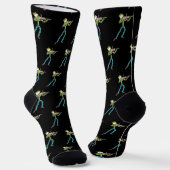 Chaussette Stickman jouant du violon (Angulaire)