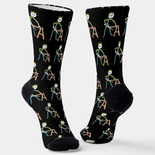 Chaussette Stickman Menuisier (Angulaire)
