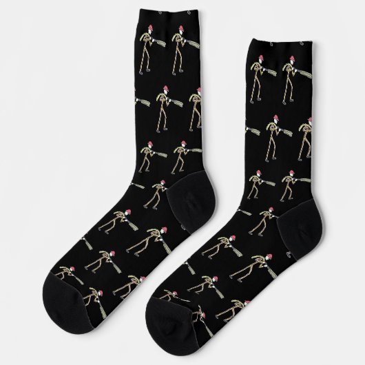 Chaussette Stickman Pompier (Gauche)