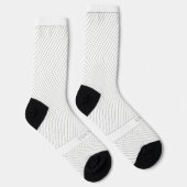 Chaussette Straight Lines and Boxes on Striped White (Droite)