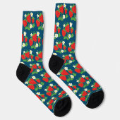 Chaussette Strawberry and Flowers Pattern (Droite)