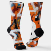 Chaussette Street Art "Bitcoin Graffiti" (Style #2) (Angulaire)