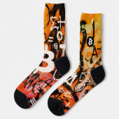Chaussette Street Art "Bitcoin Graffiti" (Style #3) (Gauche)