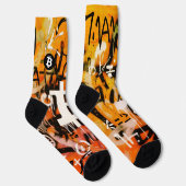 Chaussette Street Art "Bitcoin Graffiti" (Style #3) (Droite)