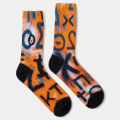 Chaussette Street Art "Bitcoin Graffiti" (Style #5) (Droite)