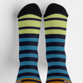 Chaussette Stripe Socks for Dad Crew Socks (Haut)
