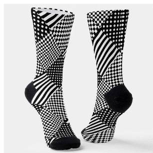 Chaussette Stripes Check Harlequin Pois Conception mixte