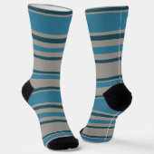 Chaussette Stripes Gray and Blue (Angulaire)