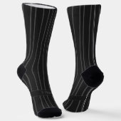 Chaussette Stripes, gray on black, truly bleak classic (Angulaire)