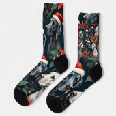 Chaussette Stunning Great Dane Christmas  (Gauche)