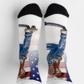 Chaussette Stunt Scooter Rider et US Flag Chaussettes (Haut)