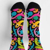Chaussette Style années 1960 Super Abstrait Lizard (Haut)