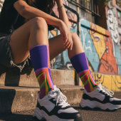 Chaussette Style Art moderne abstrait esthétique coloré