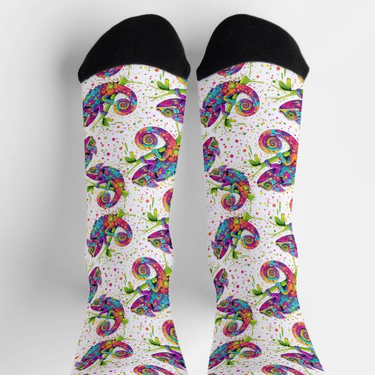Chaussette Style d'aquarelle des teintures Chameleon (Haut)