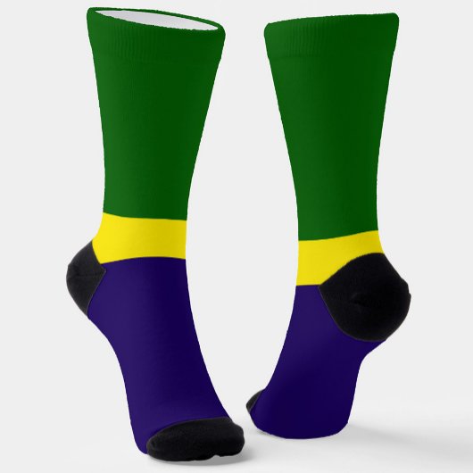 Chaussette Style de bloc couleur bleu vert