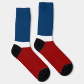 Chaussette Style de bloc de couleur bleu blanc (Droite)