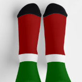 Chaussette Style de bloc de couleur rouge vert (Haut)
