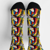 Chaussette Style des années 1960 Cheval Abstrait Super (Haut)