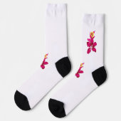 Chaussette Style floral, ArtyClick Crimson, Or léger (Gauche)