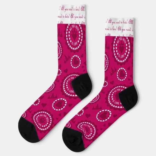 Chaussette Style Love Seventies (Gauche)