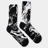 Chaussette Style noir et Marbre blanc (Droite)