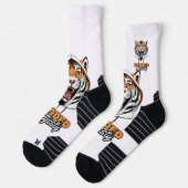 Chaussette Style sauvage | Mode du logo du tigre (Gauche)