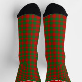 Chaussette Style Tartan Plaid Nom Customisé Chaussettes de No (Haut)