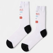 Chaussette Style typographique rétro de motivation (Gauche)