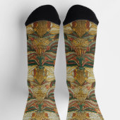 Chaussette Style William Morris Rose Vert Botanique (Haut)