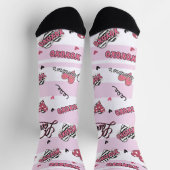 Chaussette Style XOXO Valentine's Day (Haut)