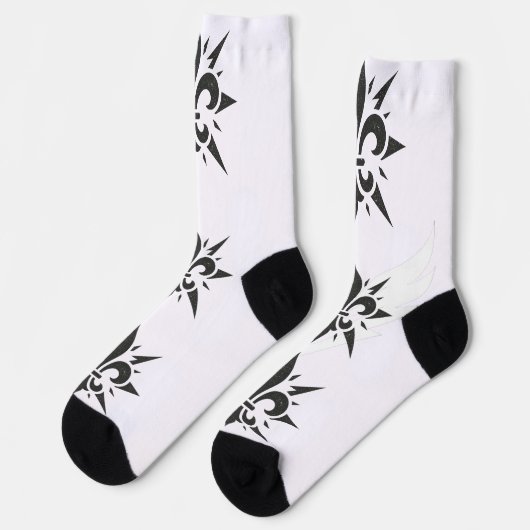 Chaussette "Stylized Fleur-de-lis" Crew Socks (Gauche)
