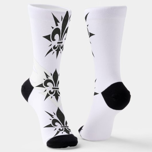 Chaussette "Stylized Fleur-de-lis" Crew Socks (Angulaire)