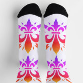 Chaussette "Stylized Fleur-de-lis" Crew Socks (Haut)