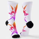 Chaussette "Stylized Fleur-de-lis" Crew Socks (Angulaire)