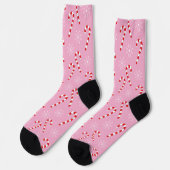 Chaussette Sucres de canne et flocons de neige Chaussettes de (Gauche)