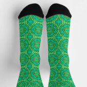 Chaussette Sud-ouest Sun Mandala, vert et turquoise (Haut)