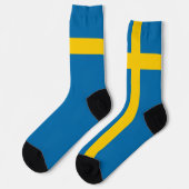Chaussette Suède Drapeau Suédoise Fierté Nationale Fun Patrio (Gauche)