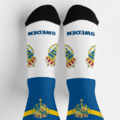 Chaussette Suède Patriotique, Drapeau suédois durable (Haut)