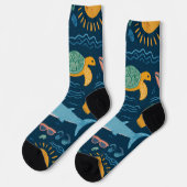 Chaussette Summer Animals Crew Socks Gift (Gauche)