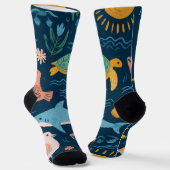 Chaussette Summer Animals Crew Socks Gift (Angulaire)