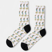 Chaussette Summer Beach Yellow Labrador Retriers (Gauche)