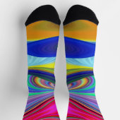 Chaussette Summerrainbow, Rainbowart 3D Abstrait (Haut)