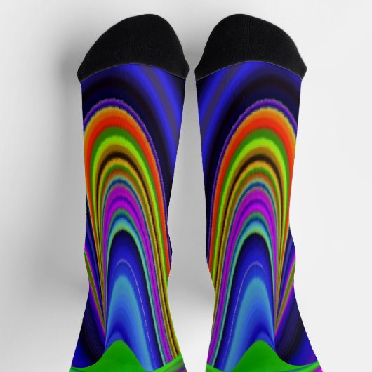 Chaussette Summerrainbow, Rainbowart 3D Abstrait (Haut)