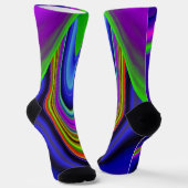 Chaussette Summerrainbow, Rainbowart 3D Abstrait (Angulaire)